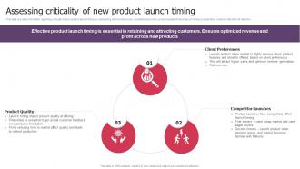 Q525 Assessing Criticality Of New Product Launch Timing Product Launch Kickoff