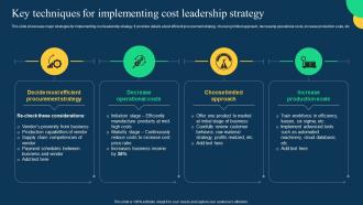 Q592 Key Techniques For Implementing Cost Leadership Effective Strategies To Achieve Sustainable