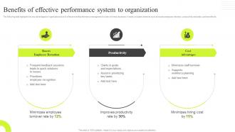 Q916 Benefits Of Effective Performance System To Organization Traditional VS New Performance