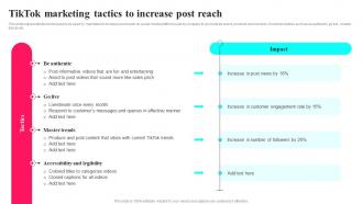 Q938 Tiktok Marketing Tactics To Increase Post Tiktok Marketing Tactics To Provide MKT SS V
