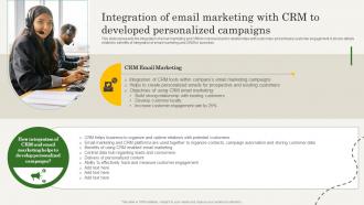 Q984 Integration Of Email Marketing With CRM To Developed CRM Marketing Guide To Enhance MKT SS