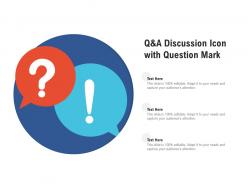 Q and a discussion icon with question mark