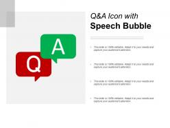 Q and a icon with speech bubble