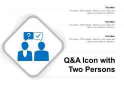 Q and a icon with two persons