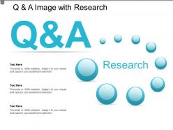 Q and a image with research