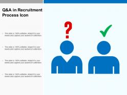 Q and a in recruitment process icon
