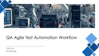 QA Agile Test Automation Workflow PPT Example AT