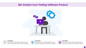 QA Analyst Icon Testing Software Product
