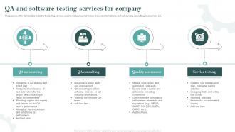 QA And Software Testing Services For Company