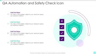 QA Automation And Safety Check Icon