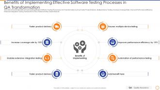 Qa enabled business transformation benefits of implementing effective