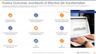 Qa enabled business transformation positive outcomes