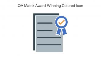 QA Matrix Award Winning Colored Icon In Powerpoint Pptx Png And Editable Eps Format