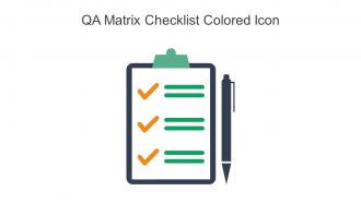 QA Matrix Checklist Colored Icon In Powerpoint Pptx Png And Editable Eps Format