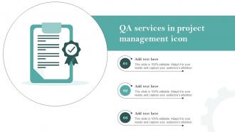 QA Services In Project Management Icon