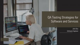 QA Testing Strategies For Software And Services PPT PowerPoint AT