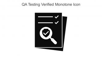 QA Testing Verified Monotone Icon In Powerpoint Pptx Png And Editable Eps Format