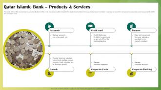 Qatar Islamic Bank Products And Services Ethical Banking Fin SS V