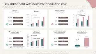 QBR Dashboard With Customer Acquisition Cost