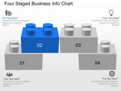 Qc four staged business info chart powerpoint template