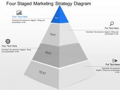 Qg four staged marketing strategy diagram powerpoint template