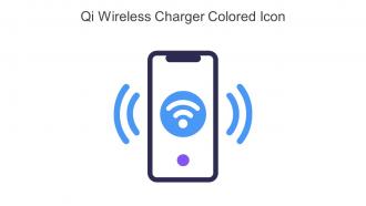 QI Wireless Charger Colored Icon In Powerpoint Pptx Png And Editable Eps Format