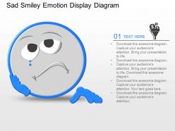 qj Sad Smiley Emotion Display Diagram Powerpoint Template