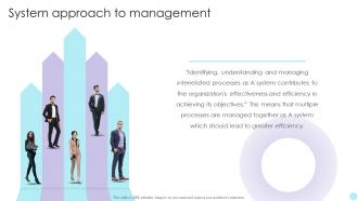 QMS System Approach To Management Ppt Outline Icon