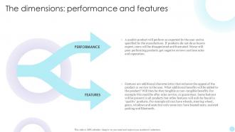 QMS The Dimensions Performance And Features Ppt Ideas Layout