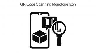 QR Code Scanning Monotone Icon In Powerpoint Pptx Png And Editable Eps Format