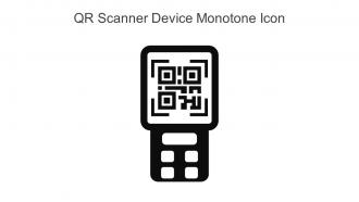 QR Scanner Device Monotone Icon In Powerpoint Pptx Png And Editable Eps Format