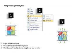 Quad chart powerpoint template slide
