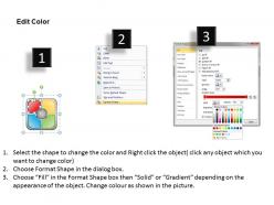 Quad chart powerpoint template slide