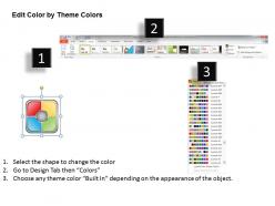 Quad chart powerpoint template slide