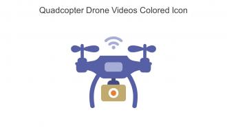 Quadcopter Drone Videos Colored Icon In Powerpoint Pptx Png And Editable Eps Format