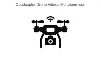 Quadcopter Drone Videos Monotone Icon In Powerpoint Pptx Png And Editable Eps Format