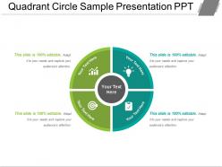 Quadrant circle sample presentation ppt