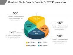 Quadrant circle sample sample of ppt presentation