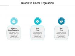 Quadratic linear regression ppt powerpoint presentation show sample cpb