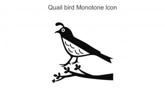 Quail Bird Monotone Icon In Powerpoint Pptx Png And Editable Eps Format