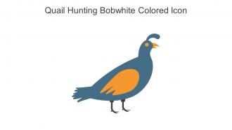 Quail Hunting Bobwhite Colored Icon In Powerpoint Pptx Png And Editable Eps Format