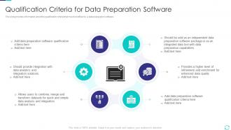 Qualification Criteria For Data Preparation Software Efficient Data Preparation Make Information