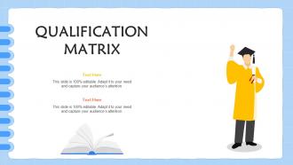 Qualification Matrix Single Cover