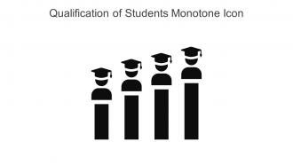 Qualification Of Students Monotone Icon In Powerpoint Pptx Png And Editable Eps Format