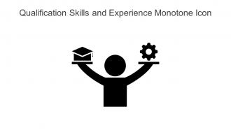 Qualification Skills And Experience Monotone Icon Powerpoint Pptx Png And Editable Eps Format