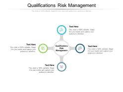 Qualifications risk management ppt powerpoint presentation infographic template summary cpb