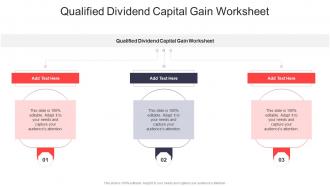 Qualified Dividend Capital Gain Worksheet In Powerpoint And Google Slides Cpb