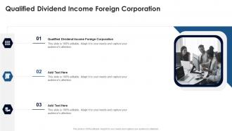 Qualified Dividend Income Foreign Corporation In Powerpoint And Google Slides Cpb