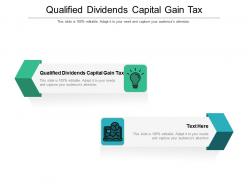 Qualified dividends capital gain tax ppt powerpoint presentation slides professional cpb