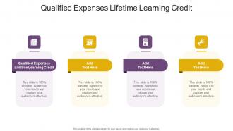 Qualified Expenses Lifetime Learning Credit In Powerpoint And Google Slides Cpb